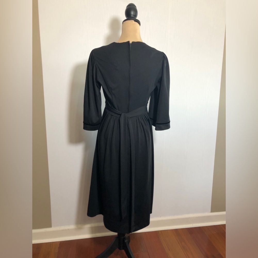 Young Edwardian Dress Womens Med Vintage Calico P… - image 8